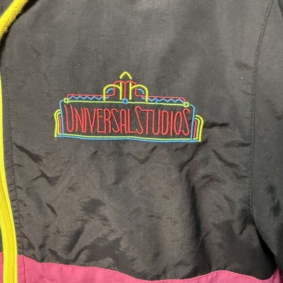 Universal Studios Windbreaker Jacket Adult XS Retro Colorblock Lightweight - Picture 2 of 8
